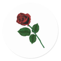 Red Rose Stickers