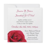 Red Rose wedding invitation
