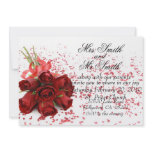 Red Rose Wedding Invitation