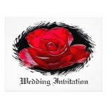 Red Rose Wedding Invitation
