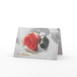 Red Rose Wedding Invitation Card