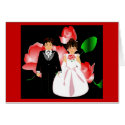 "Red Rose" Wedding Note Card