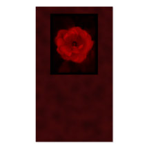 Red Rose. With Black and Deep Red. Business Card Template
