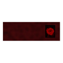 Red Rose. With Black and Deep Red. Business Card Template