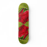 Red Rosebud Skate Board
