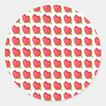 Red Rosebuds Sticker
