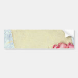 Red Roses and paper flowers Bumper Stickers