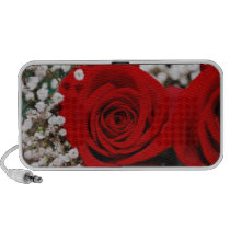 Red Roses Baby Breath Floral speaker speakers