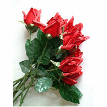 Red Roses Bouquet Photosculpture Photo Cutout