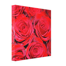 Red Roses Bouquet Wrapped Canvas Gallery Wrap Canvas