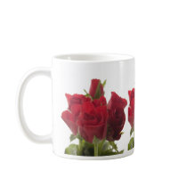 Red roses ... English tea mug