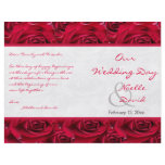 Red Roses Galore Wedding Program Flyers