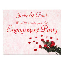 Red Roses - Invitation