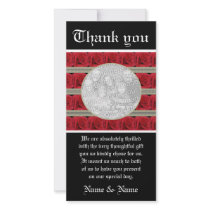 Red roses photo cards template - customisable