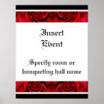 Red roses posters templates - customisable posters