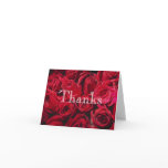 Red Roses Thanks Cards
