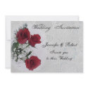Red Roses  Wedding  Invitation