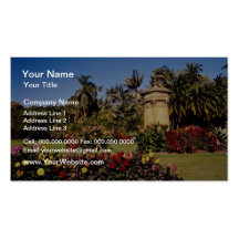 Red Royal Botanical Garden, Sydney, Australia flow Business Card Template