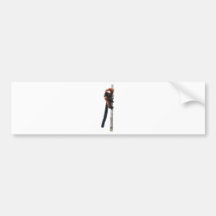 Red-ruffed lemur on a tree bumper stickers