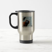 Red Ruffed Lemur Travel Mug