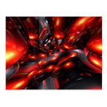 Red Rum Abstract Postcard