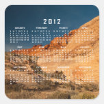 Red Saddle Rocks; 2012 Calendar Square Sticker