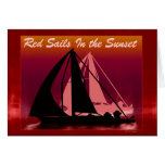 Red Sails In The Sunset Retirement Card