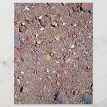 Red Sand Texture with Stones Flyer