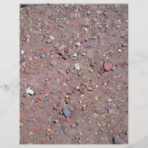Red Sand Texture with Stones Personalized Flyer