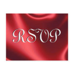 Red Satin RSVP Postcards