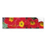 Red Scarlet primulas flowers Bumper Stickers