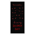 Red Scary Eyes Invitations