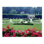 Red Scene from conservatory balcony, Longwood Gard Postcards