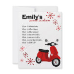 Red Scooter invitations