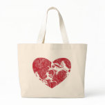 Red Scroll Letter Heart bags