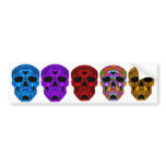 Red Scull Bumper Stickers