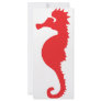 red sea horse icon rack card design
