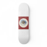 RED SEASHELL SITTING SERENELY skateboards