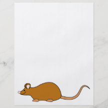 Red Self Colour Pet Mouse. Full Colour Flyer