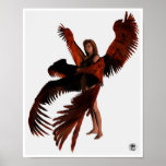 Red Seraph Poster - Small plain. posters