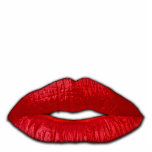 Red Sexy Lips & Lipstick Romantic Sculpted Magnet photo sculptures