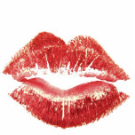 Red Sexy Lips & Lipstick Romantic Sculpted Magnet photo sculptures