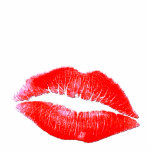 Red Sexy Lips & Lipstick Romantic Sculpted Magnet photo sculptures