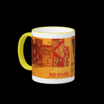 RED SHADES mugs