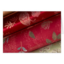 Red Shiny Wrapping Paper Cards and Stickers