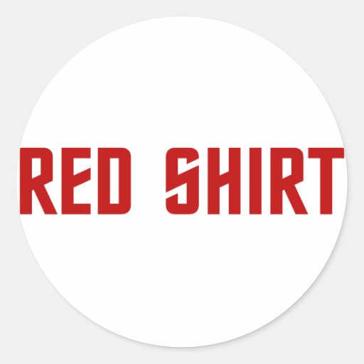 Red Shirt Stickers