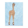 Red Shoes Giraffe Post Card