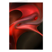 Red Silk Greeting Cards