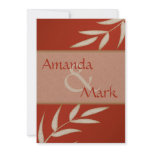 Red Silk Customisable Wedding Invitation