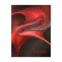 Red Silk Post Card